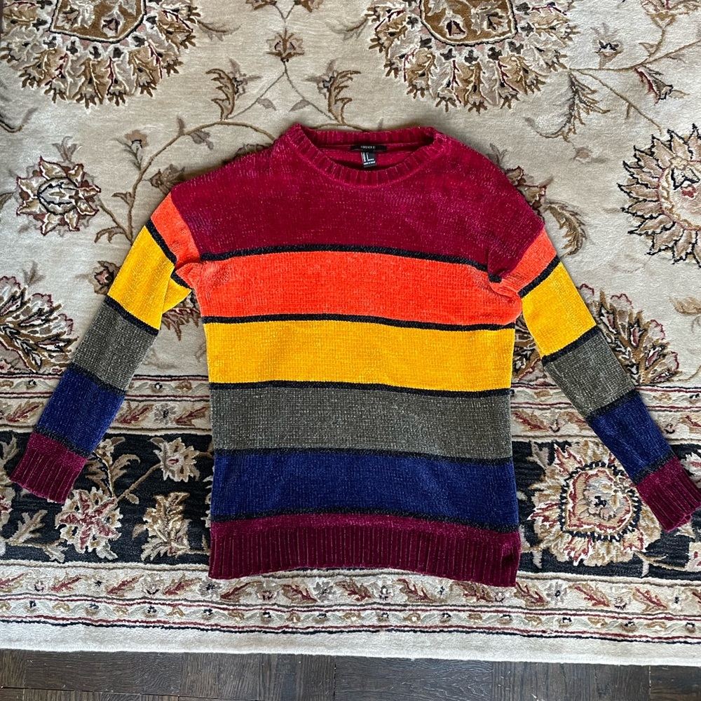 Forever 21 rainbow sweater